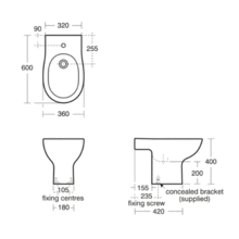 E302301  CREATE EDGE Bidet 1TH
