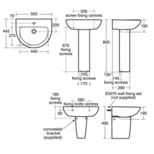  Create  EDGE   55cm Basin