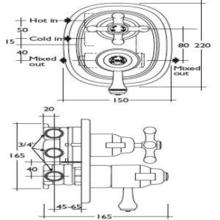  E3115/10AA IDEAL STANDARD Traditional built in Shower Valve, Thermostatic, Chrome