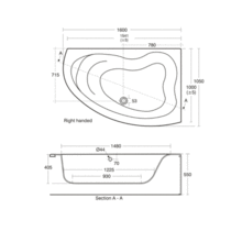 E317601 E317701 CREATE Offset Corner Bath