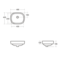 Ideal Standard E621001 JASPER MORRISON 50cm Vessel Basin