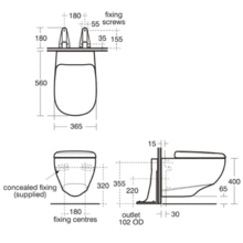 E621701  Wall Hung WC pan