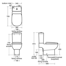 E622001  E622401  Close Coupled WC