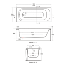 JASPER MORRISON Rectangular Bath, No Tap Holes 