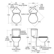 E717201 E709101 SPACE Back to Wall Pan & Seat