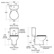 SPACE close coupled WC complete