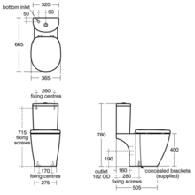 Ideal Standard CONCEPT ARC close coupled WC, BTW