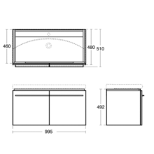 K2215 K2216 K2214 K2213 Ideal Daylight Vanity Cabinet 