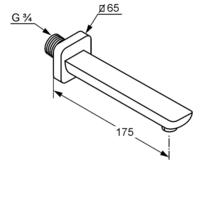 Kludi ESPRIT Bath Filler