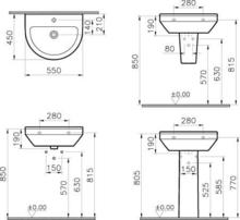 5301 5302 5303 S50 Basin, round 55cm, 60cm or 65cm