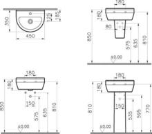 5300 5313 S50 Basin, round 45cm or 50cm