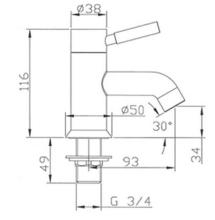 FE050  Waterfront FEEL Basin Pillar Taps, complete or spare parts