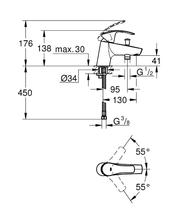 GROHE 33412002  EUROSMART Bath/Shower MONO CP