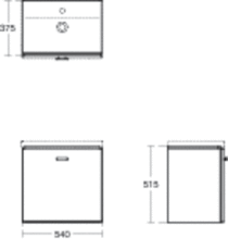 Ideal Standard WHITE CUBE 40cm Vessel Basin NO TAPHOLES