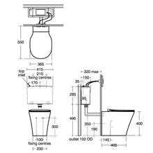 Ideal Standard CONNECT Air AquaBlade® Back-to-wall WC bowl