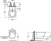 Ideal Standard CONNECT Air Wall hung bidet