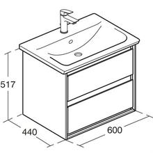 Ideal Standard   CONNECT Air 600mm 2 Draw Wall Hung Basin Unit
