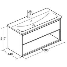 Ideal Standard   CONNECT Air 1000mm 1 Draw Open Shelf Wall Hung Basin Unit