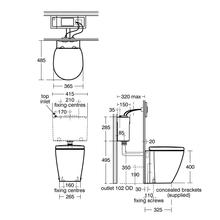 Ideal Standard CONCEPT SPACE BTW Compact WC pan