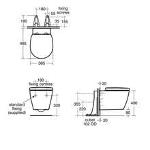 Ideal Standard CONCEPT SPACE Wall hung Compact WC pan