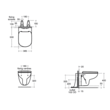 TEMPO Wall Hung WC with seat