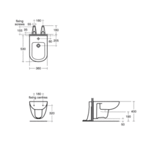 Ideal Standard TEMPO Wall Hung Bidet