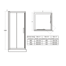 Ideal Standard Synergy Corner Entry Shower Enclosure