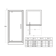 Ideal Standard Synergy Pivot Shower Door