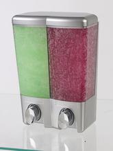 ** four only  ** CLEAR CHOICE dual Soap Dispenser, satin chrome