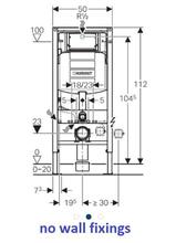 DUOFIX 1.12m WC Frame System for wall hung WC, with SIGMA cistern, 12cm deep