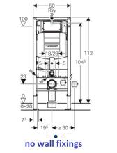 DUOFIX 1.12m WC Frame System for wall hung WC, with SIGMA cistern, 12cm deep