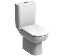 e500 RIMLESS Close Coupled WC pan and cistern,  with  seat