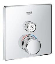 GROHE 29123000 Grohtherm SmartControl trimset 1 Outlets, Square, chrome