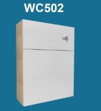 BERGEN SILVER OAK WC Cabinet  (w)500mm (d)200/300mm Moores AFFINITY Furniture
