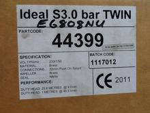 Ideal Standard Shower Pump 3bar twin impeller, ** 1 only  **   E6808NU (Stuart Turner 34499)