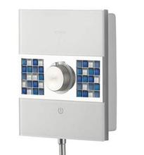Aqualisa SASSI Electric shower, white/chrome, choice of mosaic & power