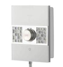 Aqualisa SASSI Electric shower, white/chrome, choice of mosaic & power