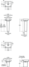 Ideal Standard Concept Air Cube 40cm  hand rinse basin