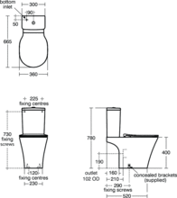 Concept Air Cistern with dual flush valve