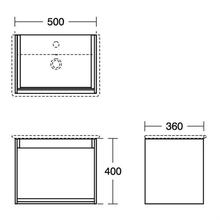 Ideal Standard   CONNECT Air Wall Hung 1 Drawer Vanity unit 500mm